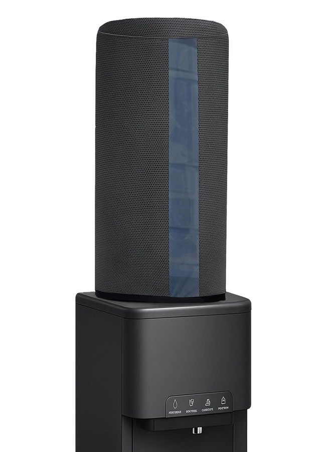 CRASOME Non-Woven Water Dispenser For 20 Ltr / Litre Bottle Jar Cover With Transparent Strap - Black (DC-TS-BLK) - Image 1
